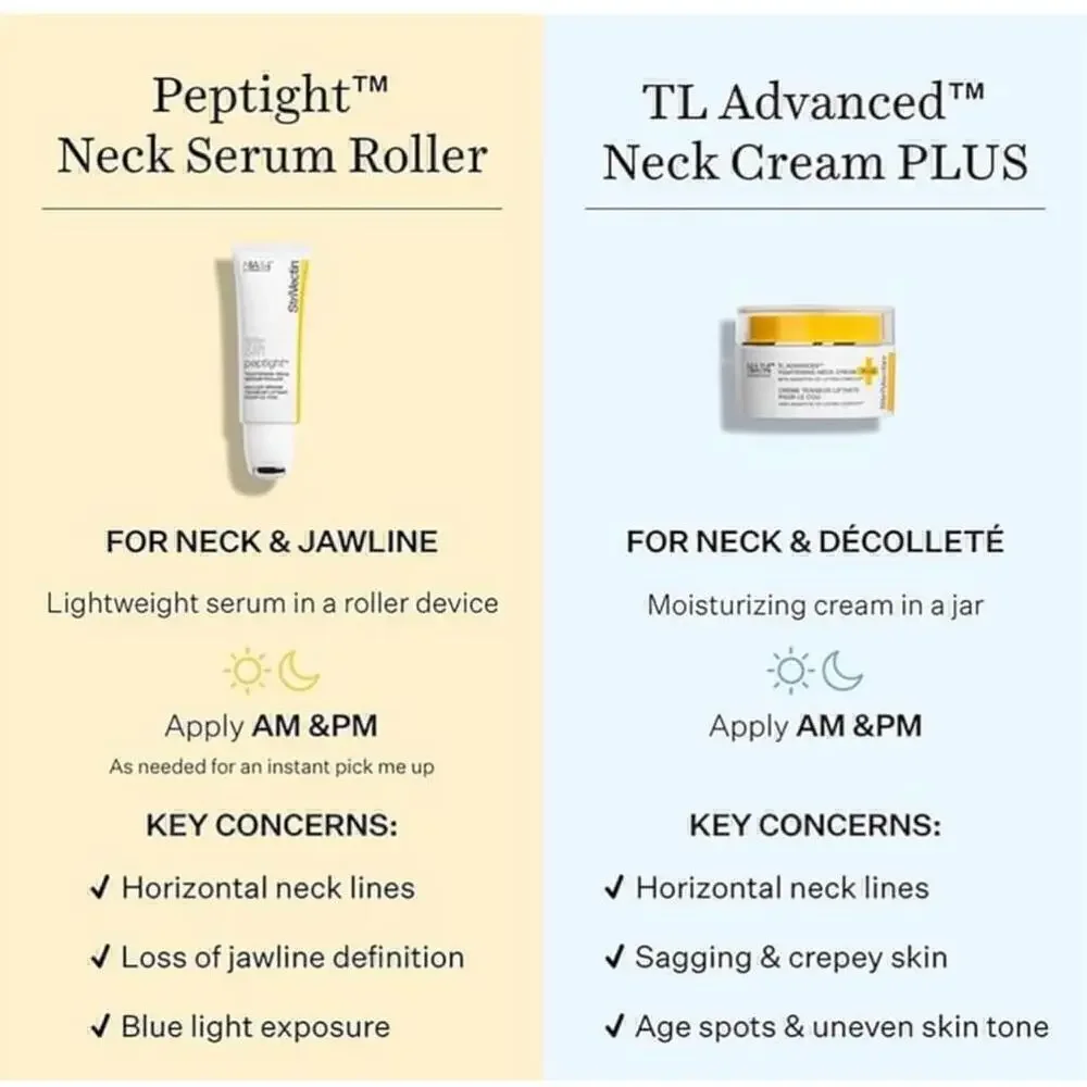 StriVectin Tighten & Lift Peptight Neck Serum Roller 1.7 oz Yellow